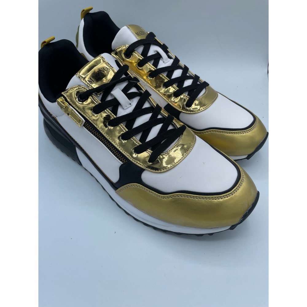 Mazino Spinel-035 Mens Fashion Sneakers Gold White Black Size 15 JMS2182103S